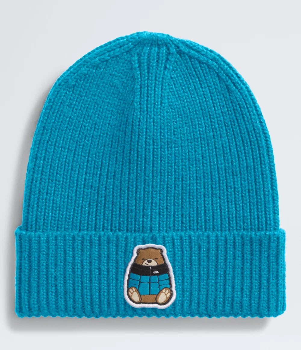 Gorro Infantil Kids TNF Logo Box Cuffed Beanie Meridian Blue