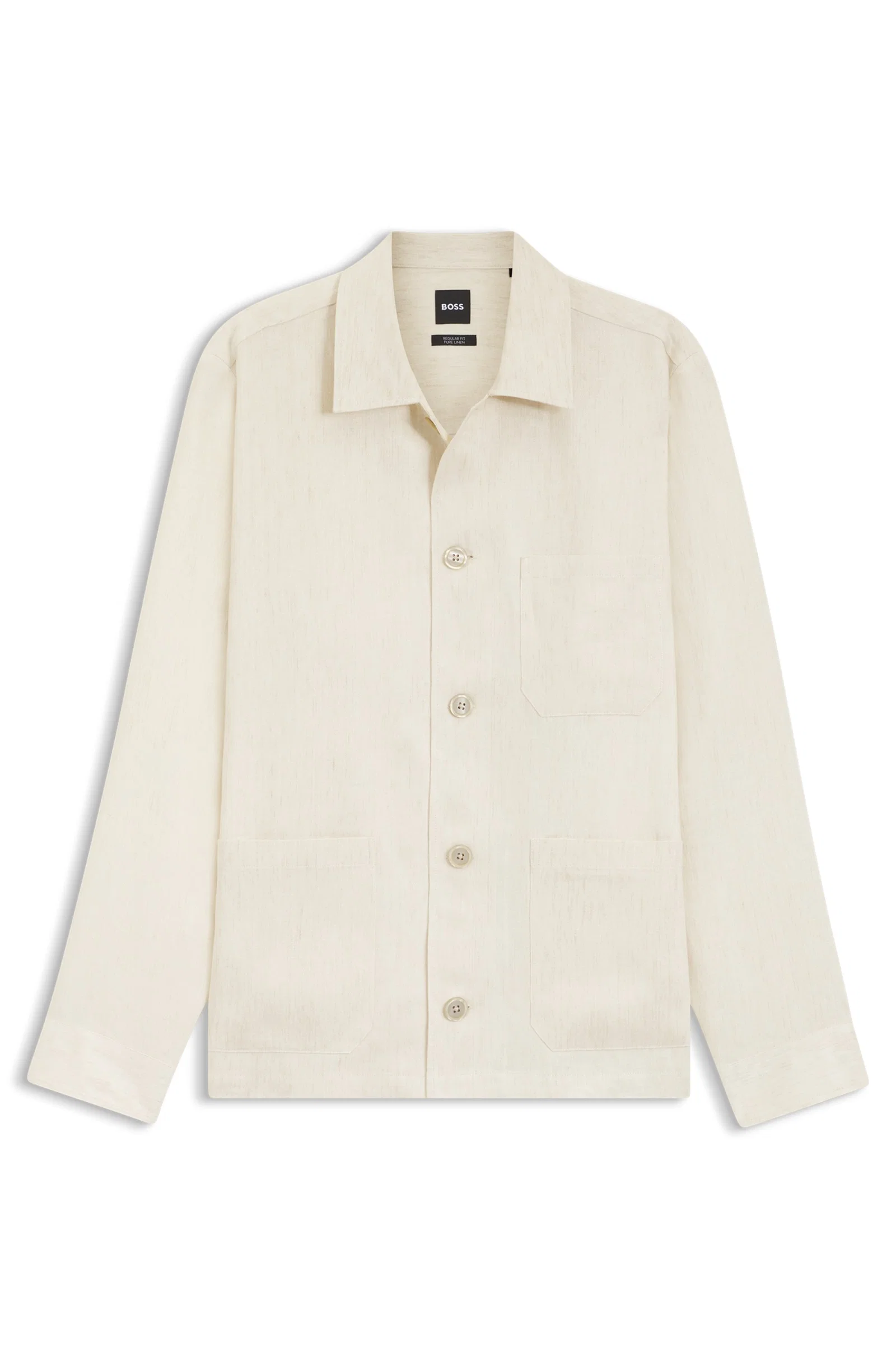 Camisa Relaxed Fit Em Sarja De Linho — imagem 1