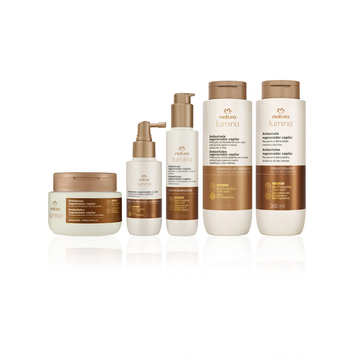 Kit Lumina Antissinais Regenerador Capilar Completo (5 produtos)
