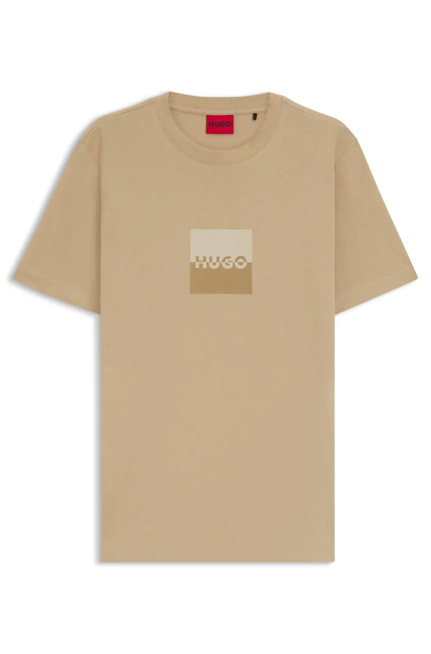 Camiseta Em Algodão Com Estampa De Logo Dividido — imagem 1