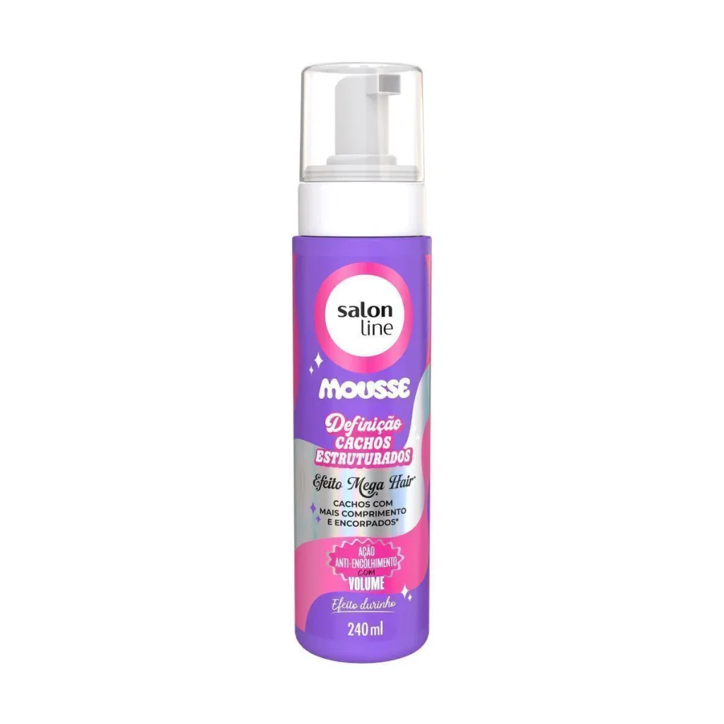 Mousse Salon Line Definição Cachos Estruturados Efeito Mega Hair 240ml