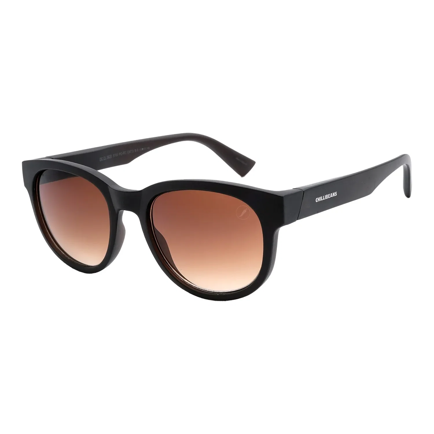 Óculos de Sol Masculino Chilli Beans Redondo Degradê Marrom — imagem 1