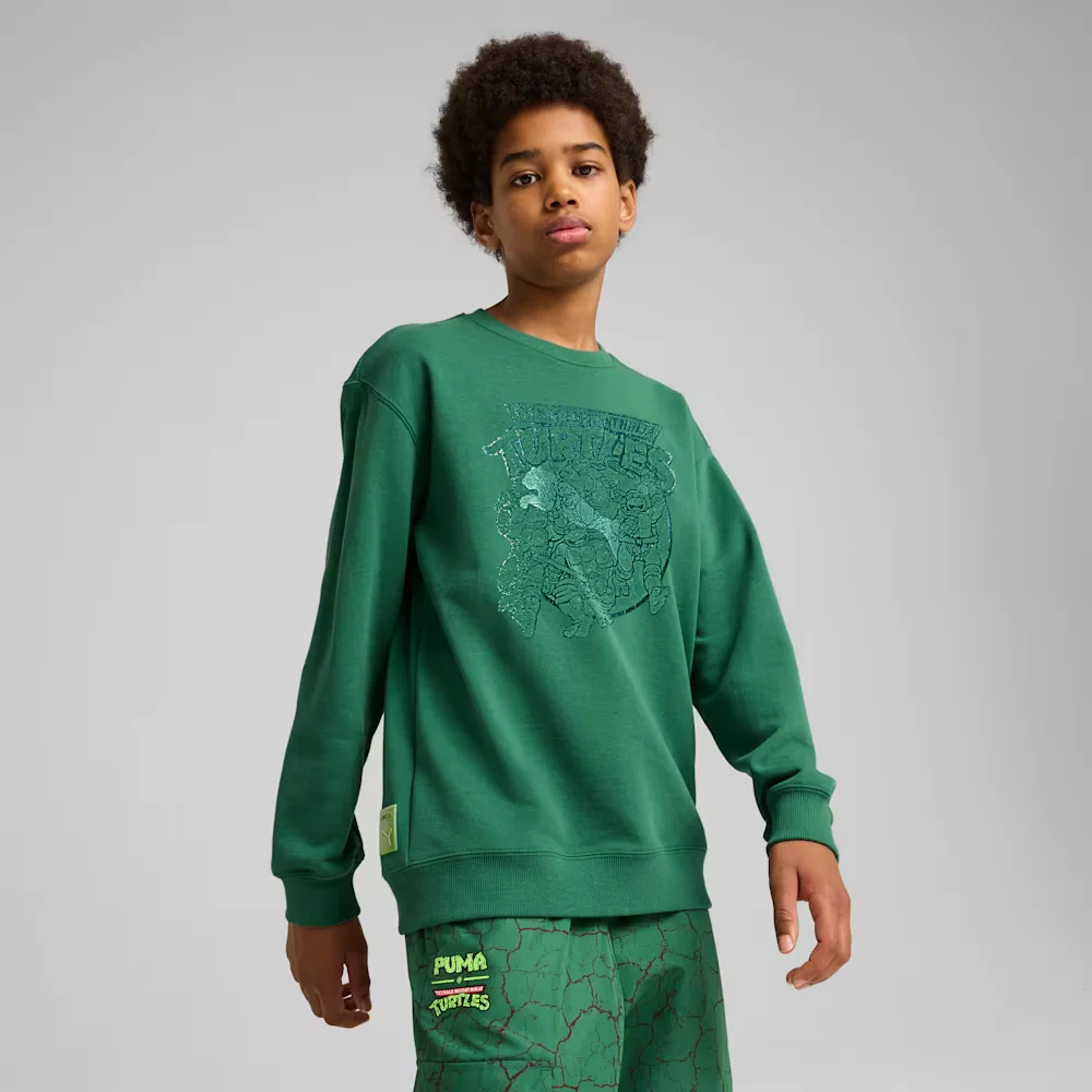 Moletom Relaxed Graphic Puma HOOPS x TMNT Juvenil — imagem 1
