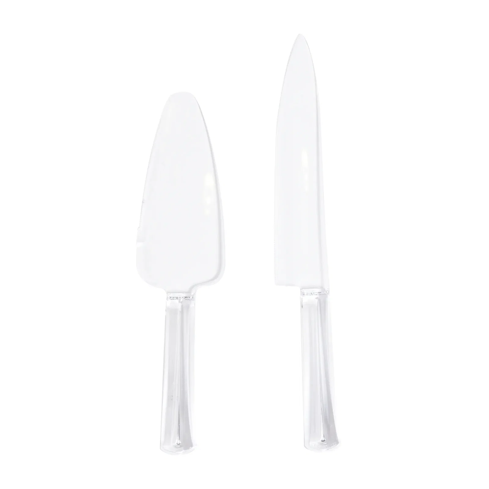 2 Talheres para Cortar Bolo em Acrílico 28cm Kenya — imagem 1