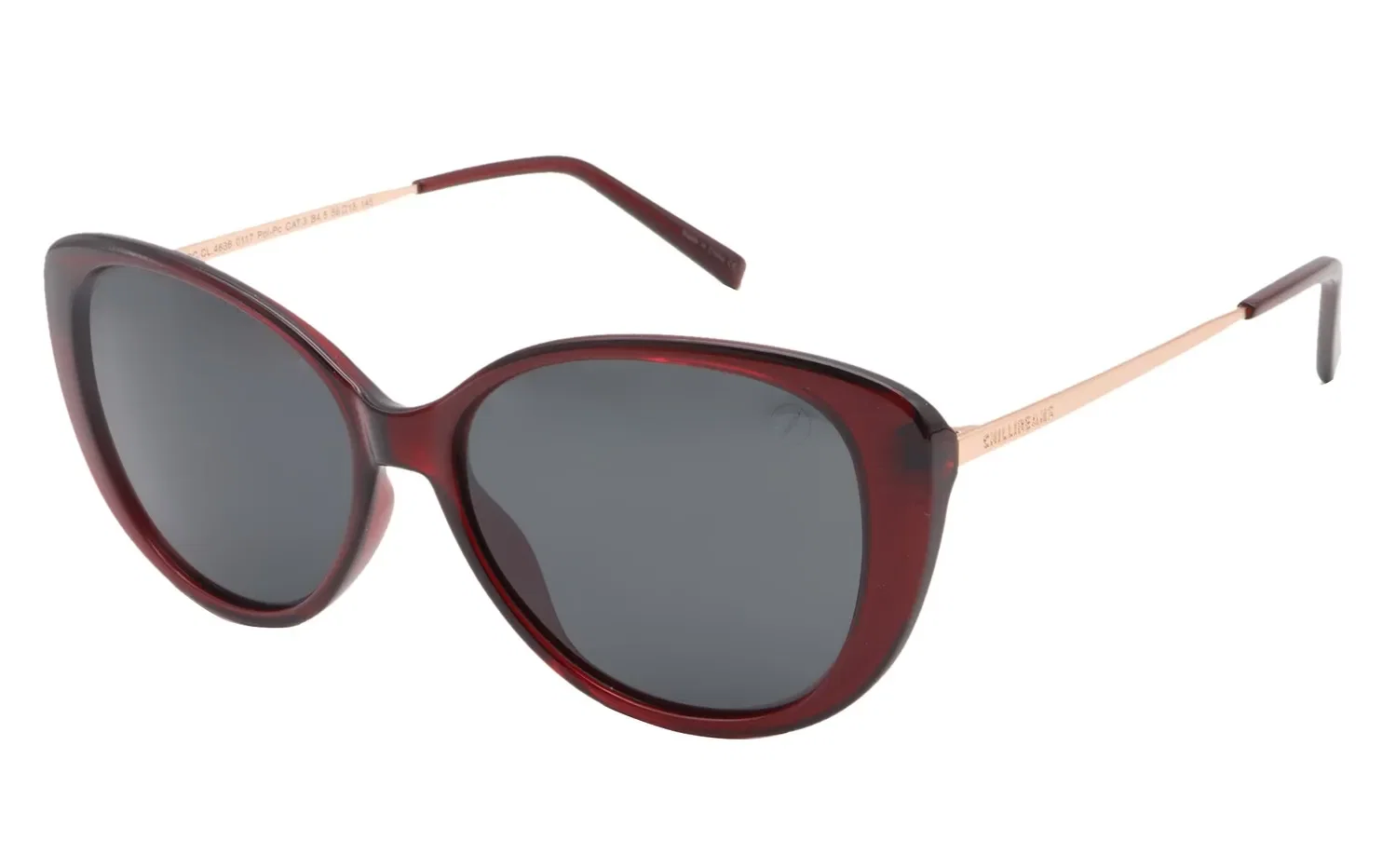 Óculos de Sol Feminino Chilli Beans Redondo Polarizado Vinho — imagem 1