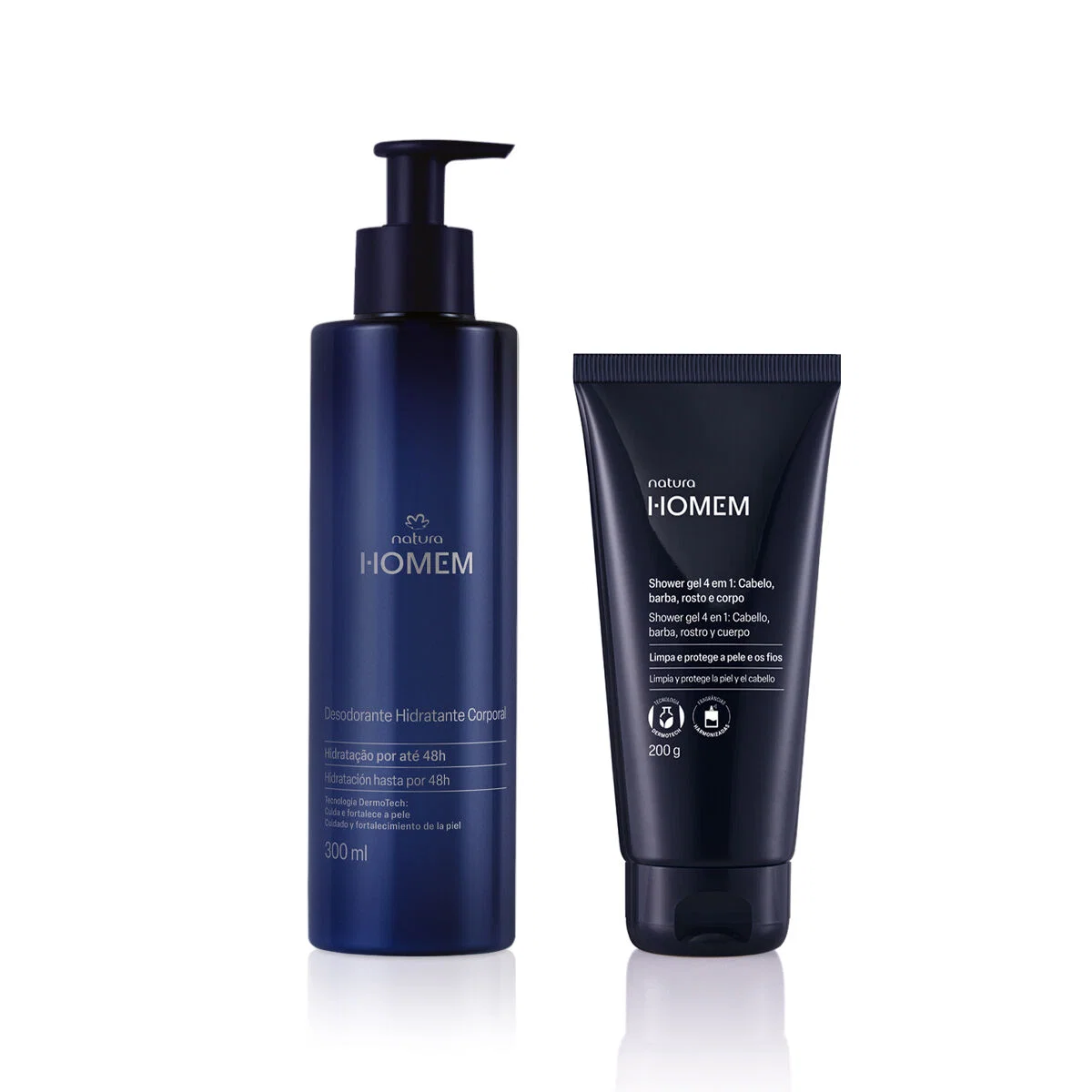 Kit Shower Gel e Desodorante Hidratante Corporal Natura Homem (2 produtos)