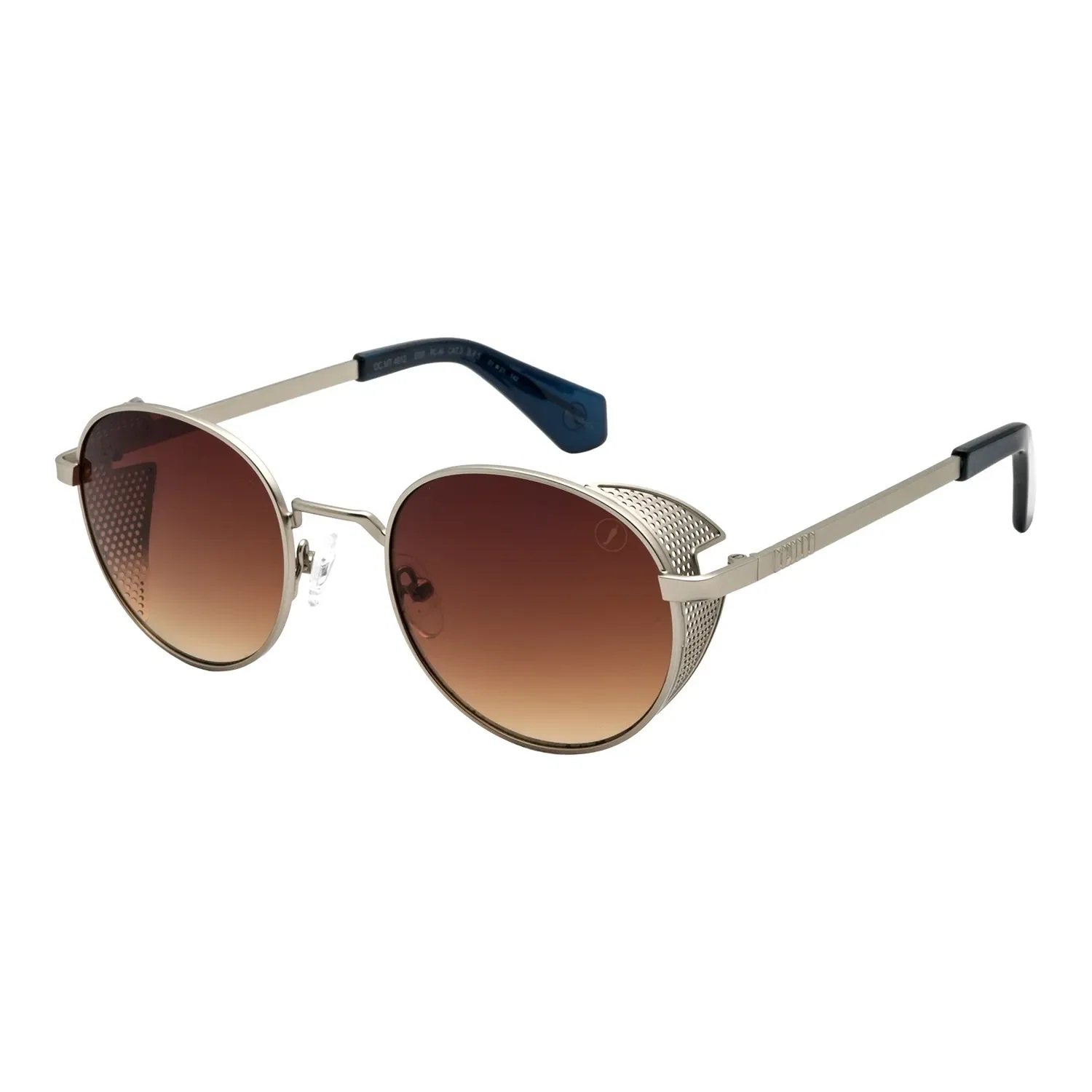 Óculos de Sol Masculino Chilli Beans Redondo Flap Degrade Marrom — imagem 1