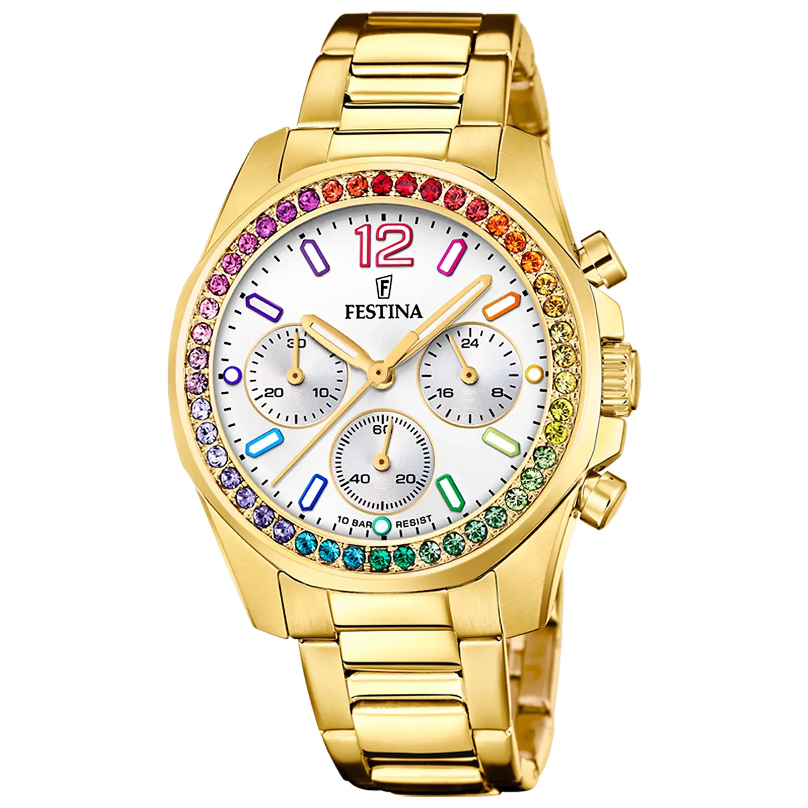 Relógio Festina Feminino Aço Dourado — imagem 1