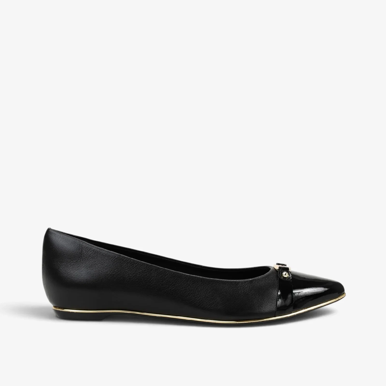 Sapatilha Preto Couro