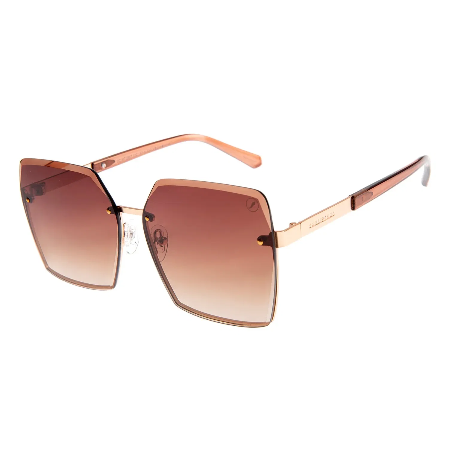 Óculos de Sol Feminino Chilli Beans Quadrado Degradê Marrom