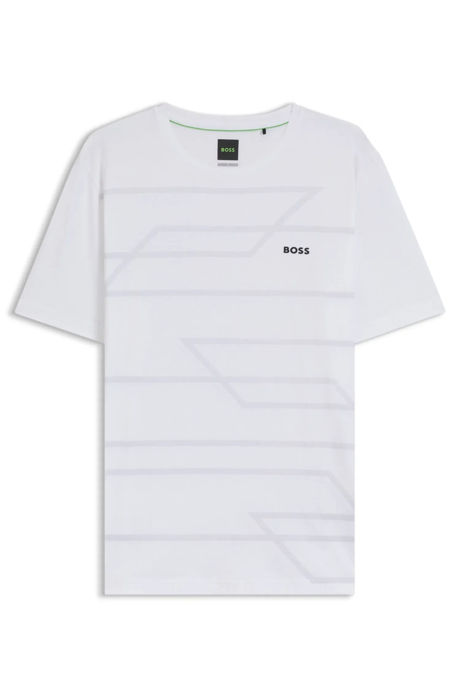 Camiseta Em Jersey De Algodão Com Estampada