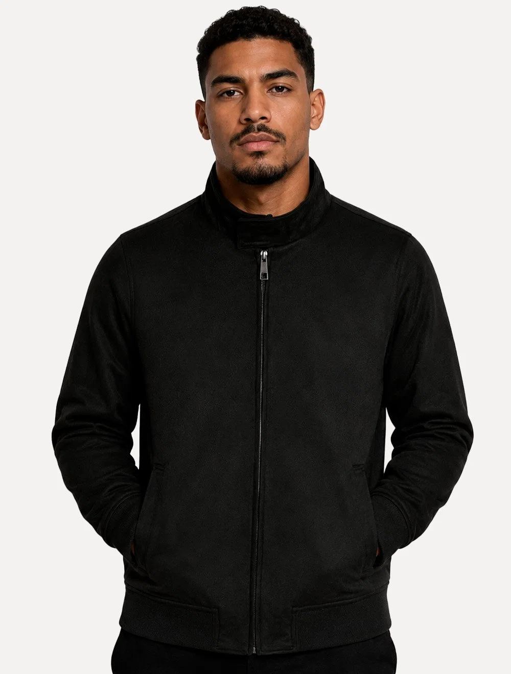 Jaqueta Ellus Masculina Suede Turtle Preta — imagem 1