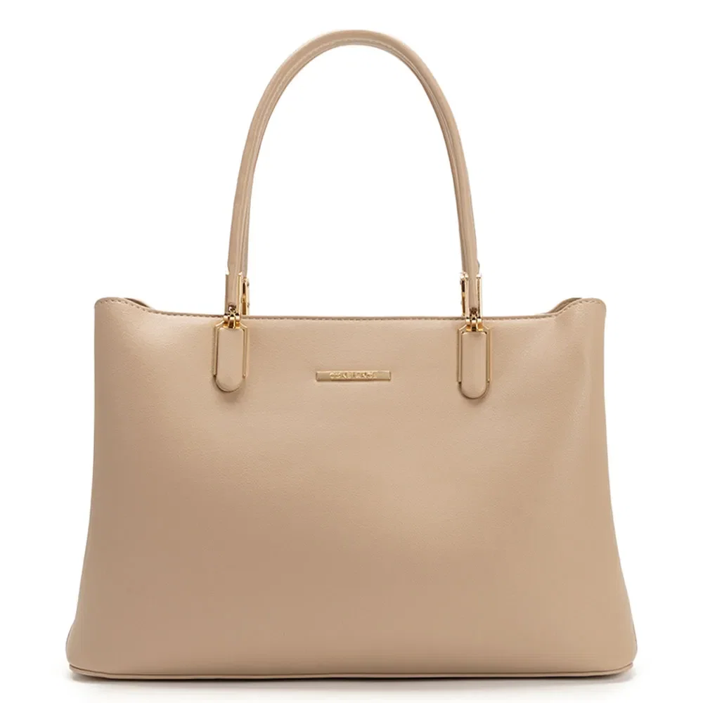 Bolsa Tote Bege Clássica