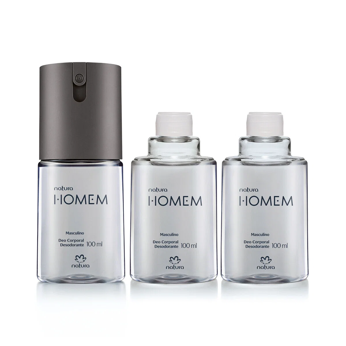 Kit Desodorante Corporal Natura Homem 3 un de 100 ml — imagem 1