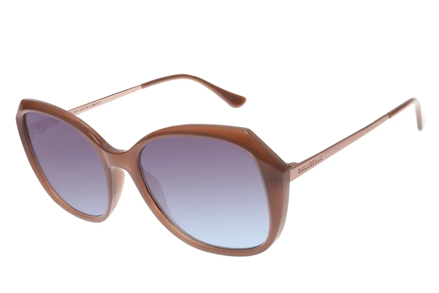 Óculos de Sol Feminino Chilli Beans Clássico Quadrado Bege — imagem 1