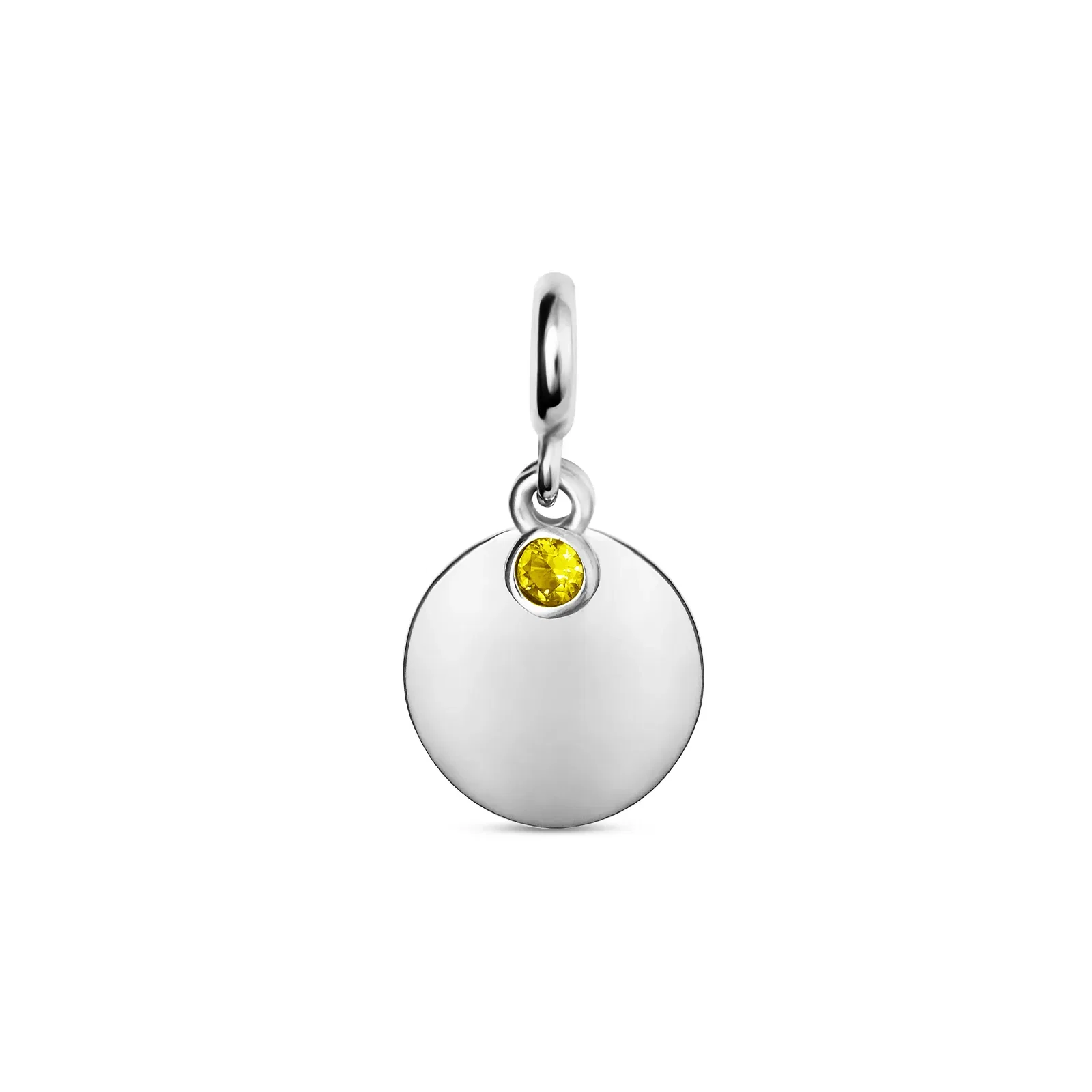 Pingente Life Personalizável em Prata 925 com Zircônia Amarela — imagem 1