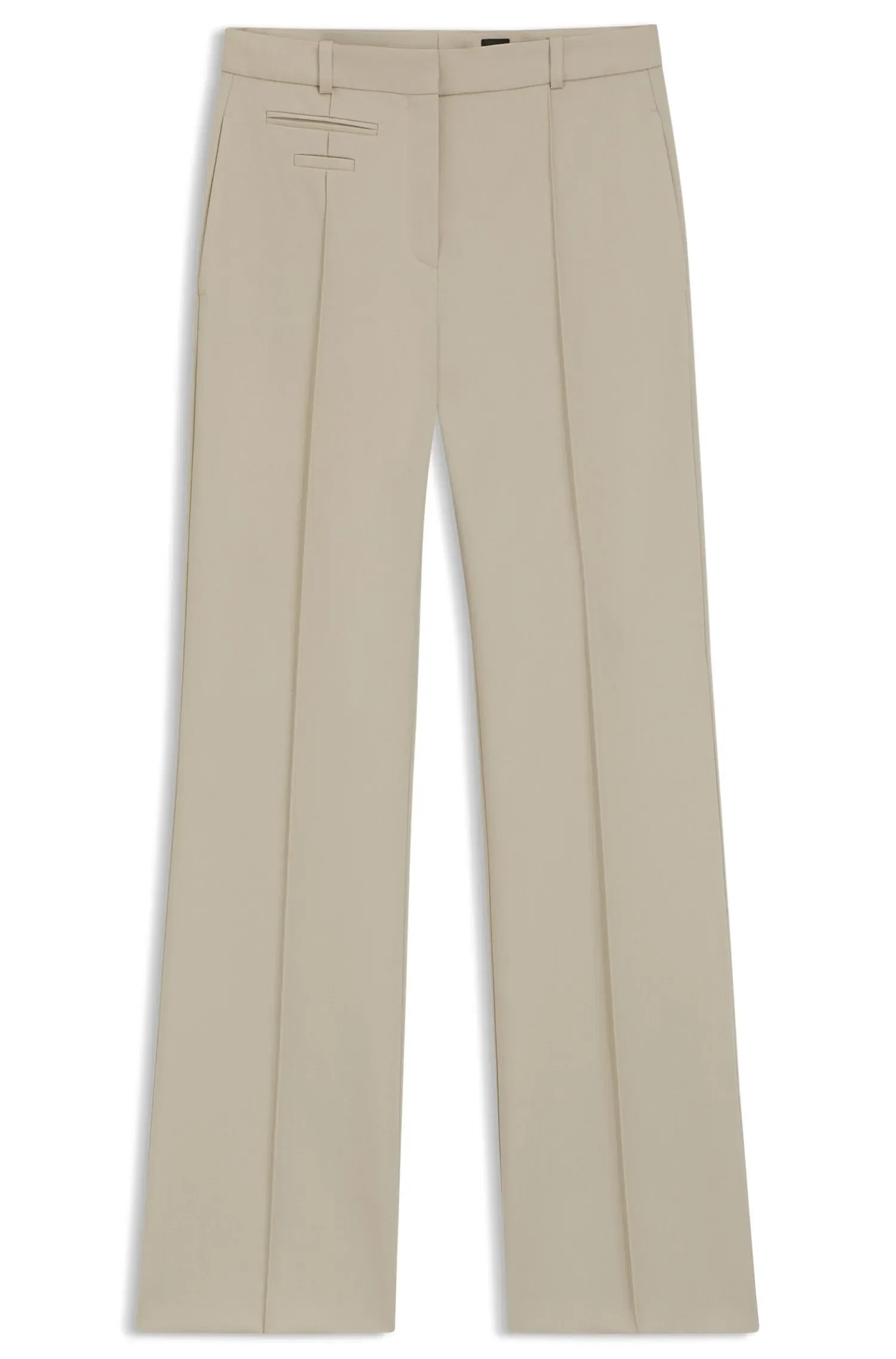 Calça Regular Fit Em Sarja De Lã Virgem — imagem 1