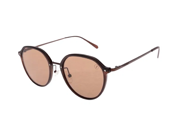 Óculos de Sol Feminino Chilli Beans Redondo Marrom Clássico