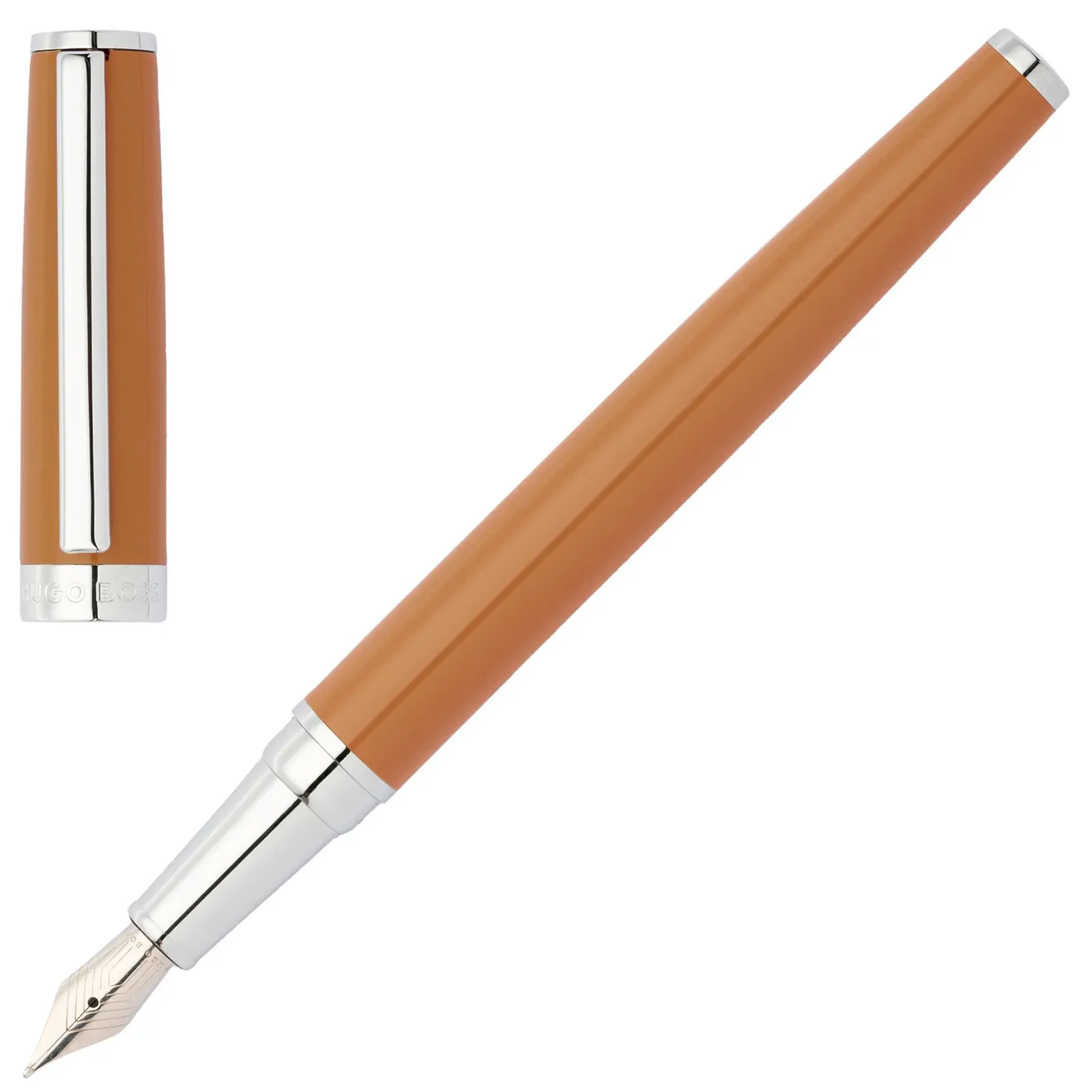 Caneta Hugo Boss Aço Caramelo / prata Hsn2542z — imagem 1