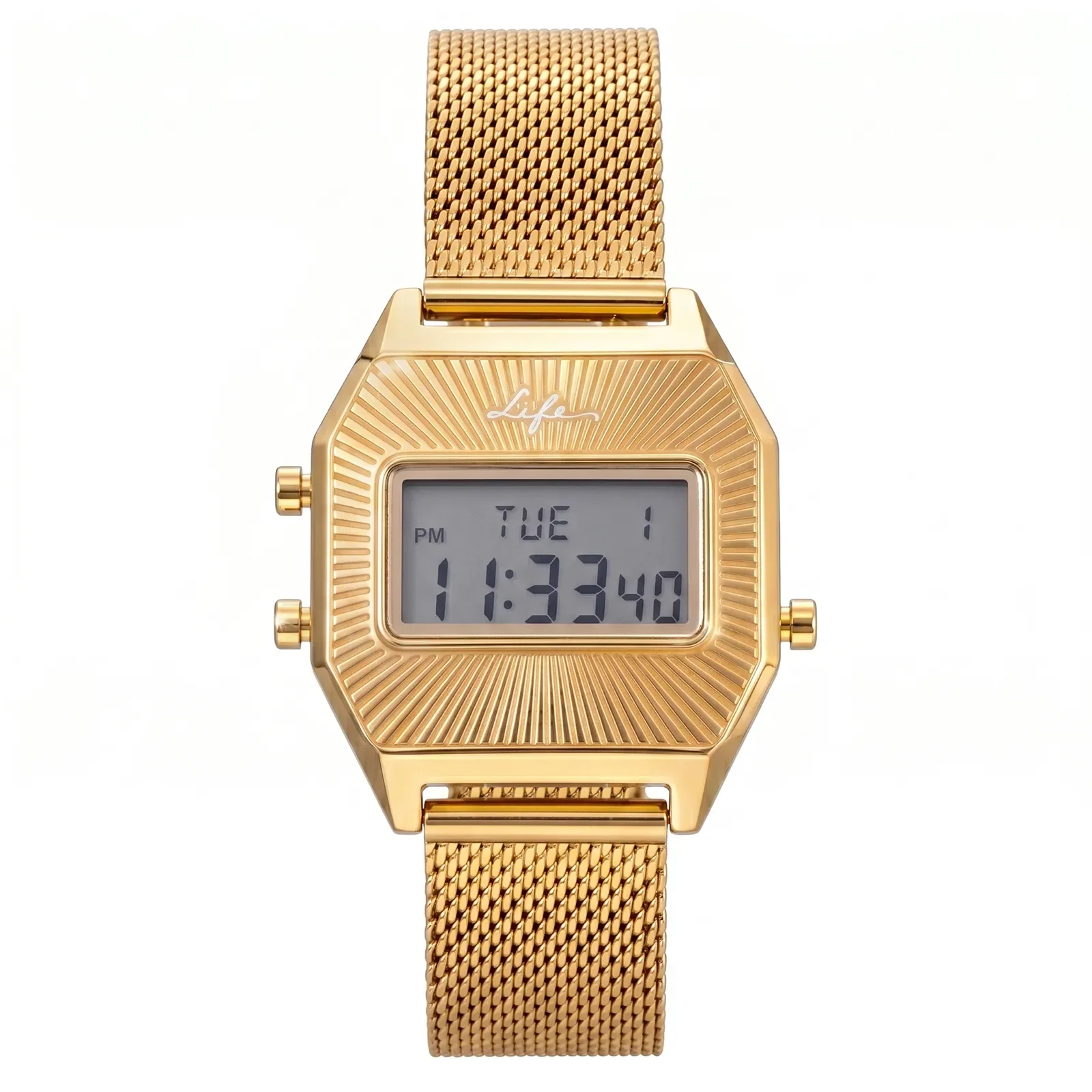 Relógio Life Digital Feminino em Aço Dourado — imagem 1