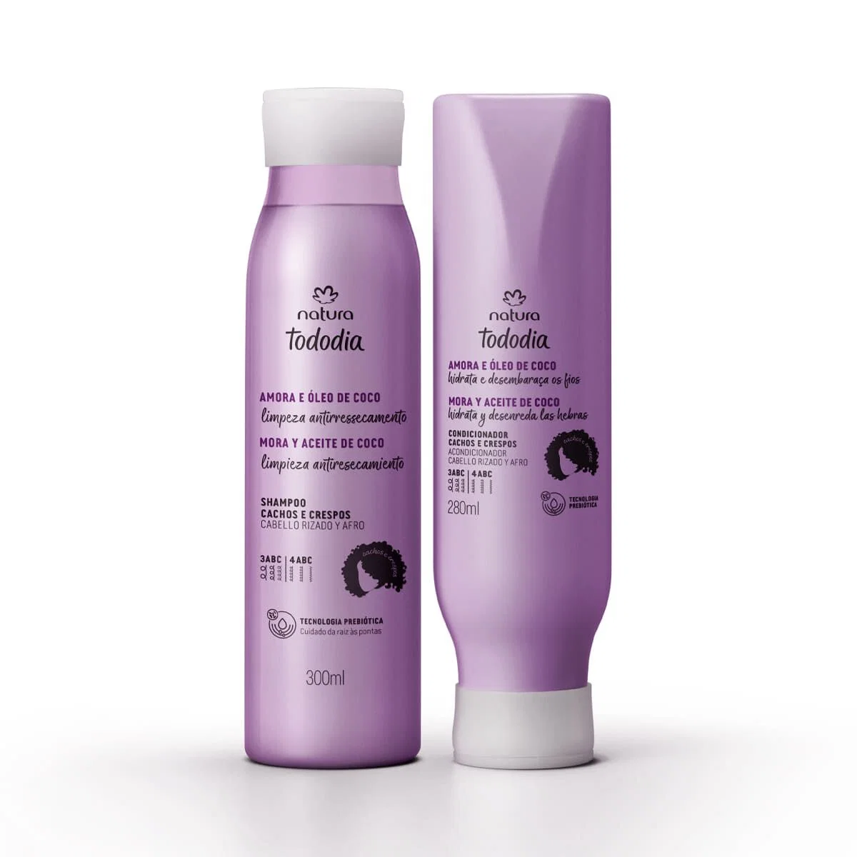 Kit Cachos e Crespos Tododia Amora e Óleo de Coco (2 produtos) — imagem 1