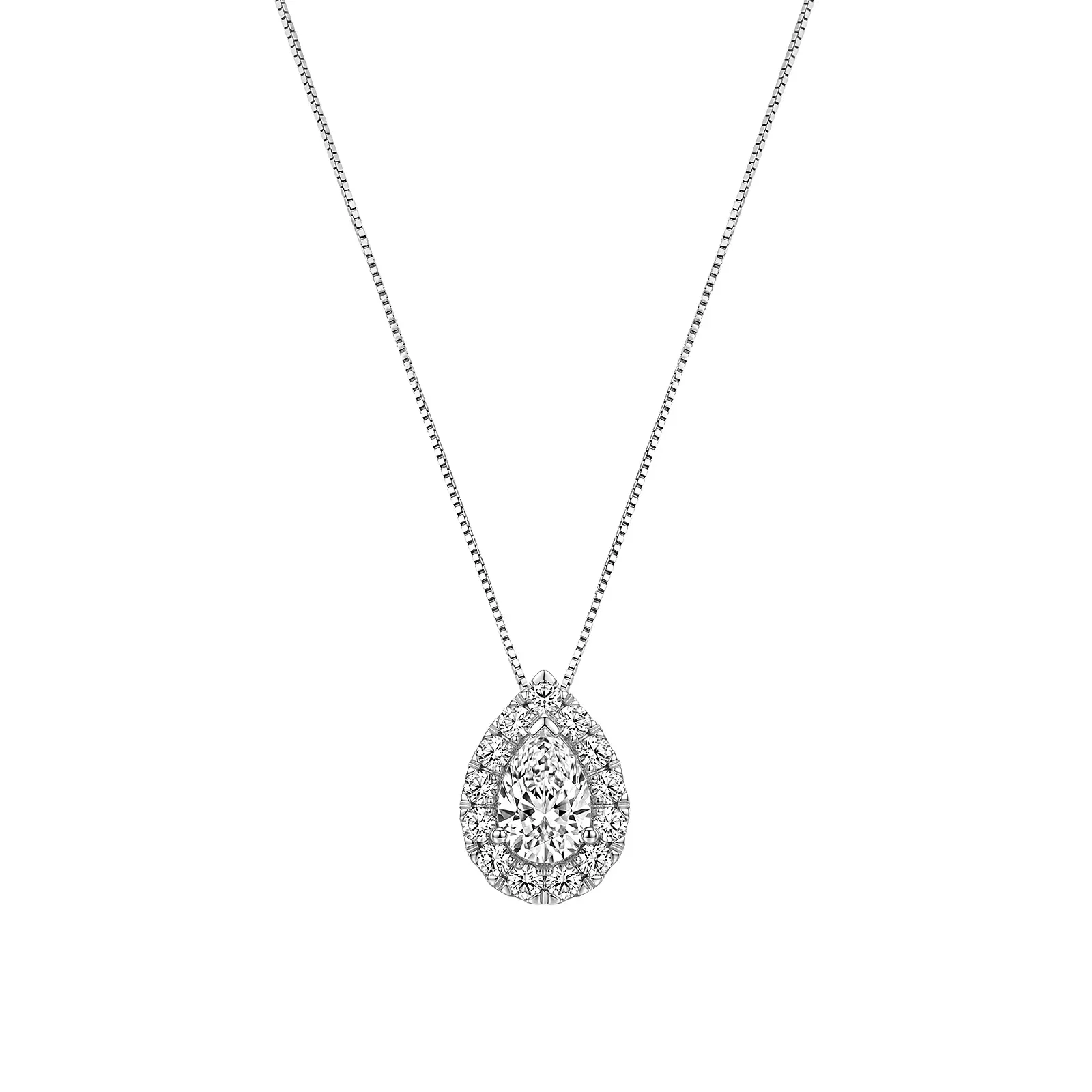 Pingente Solitário Cielo em Ouro Branco 18K com 0,76ct de Diamante de Laboratório — imagem 1