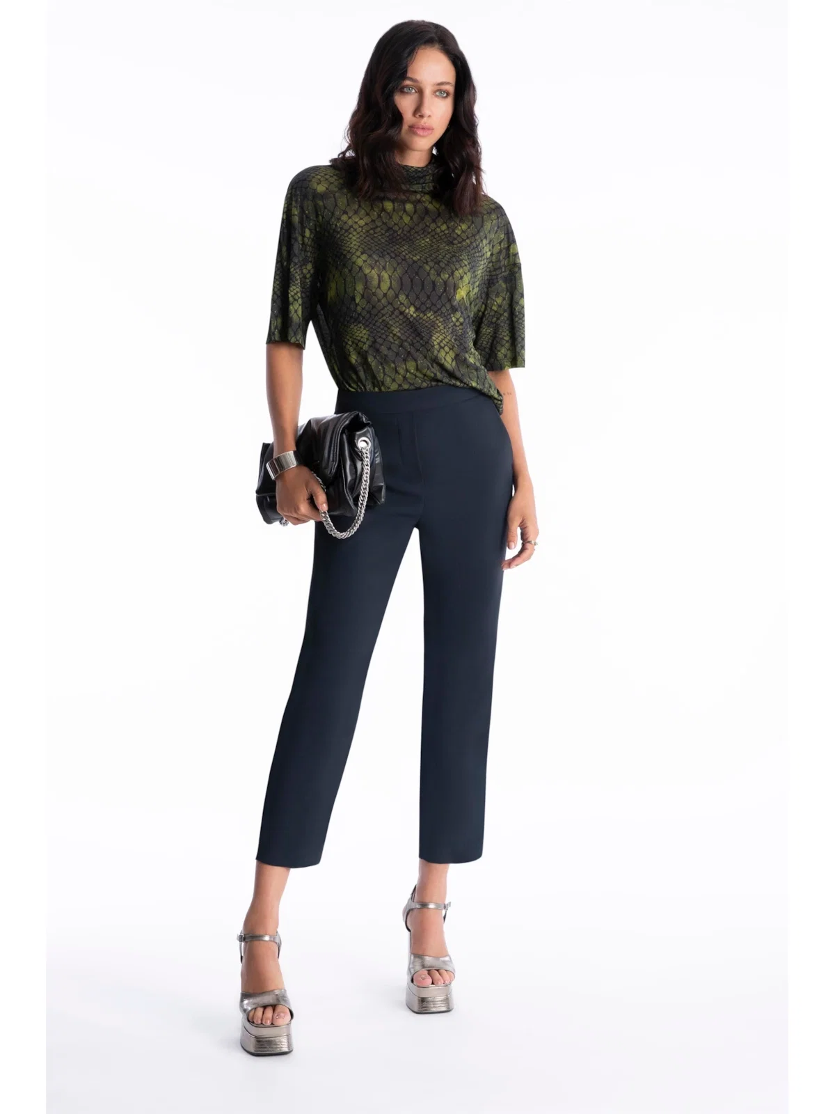 Calça Ny Twill Carrot Marinho — imagem 1