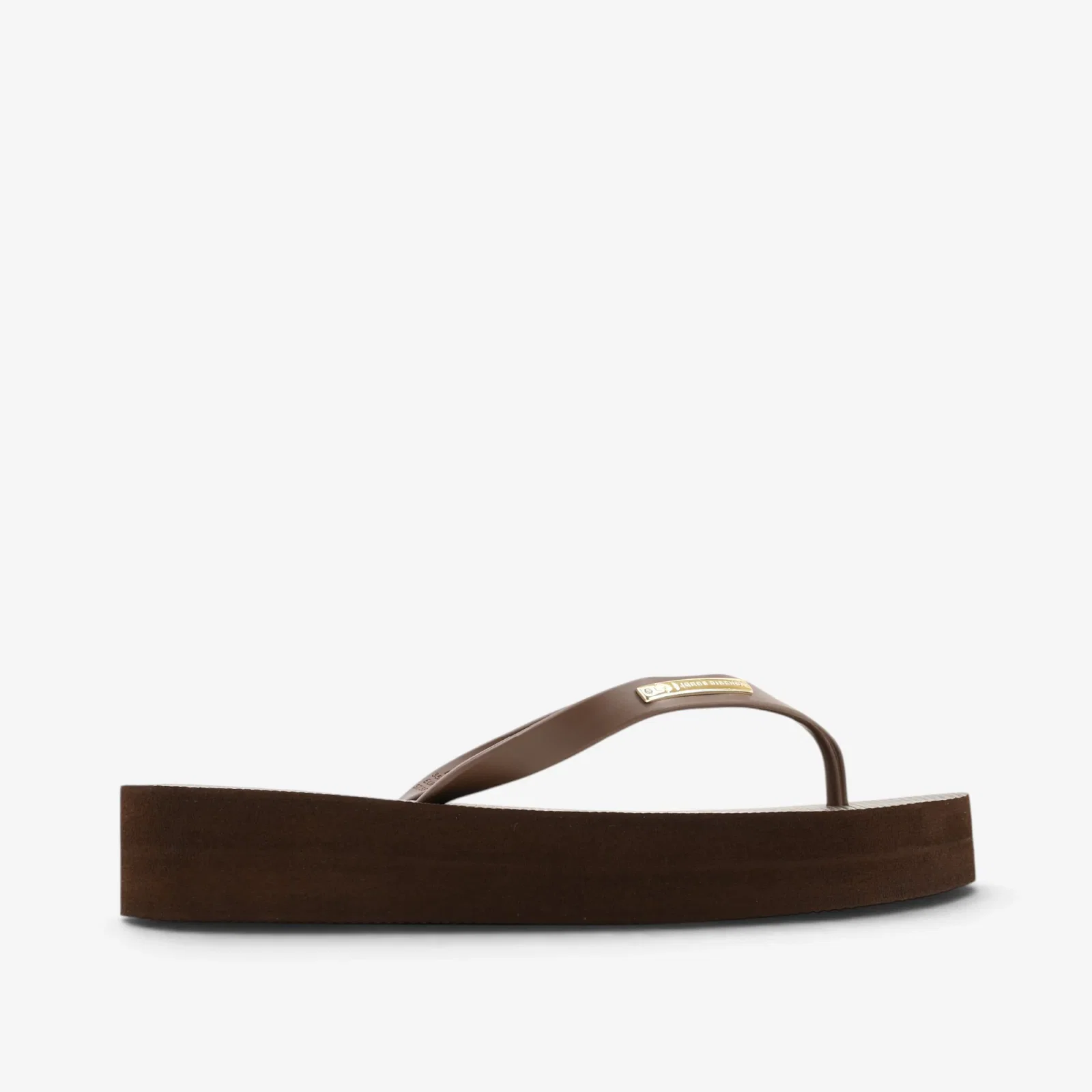 Chinelo Flat Marrom Café — imagem 1