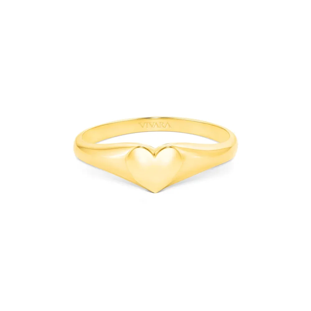 Anel Heart em Ouro Amarelo 18k — imagem 1