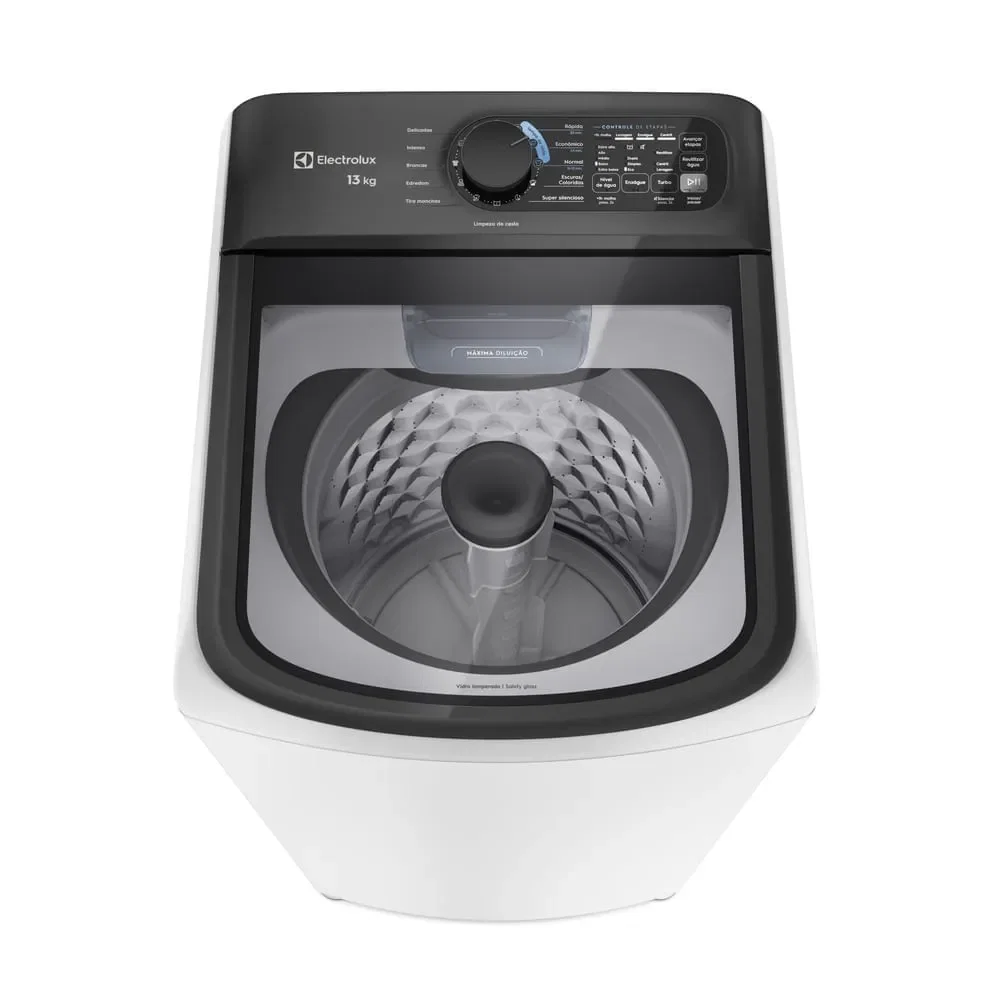 Máquina de Lavar Electrolux Efficient 13kg Branca Compacta, Econômica e Pré-diluição (LET13) — imagem 1