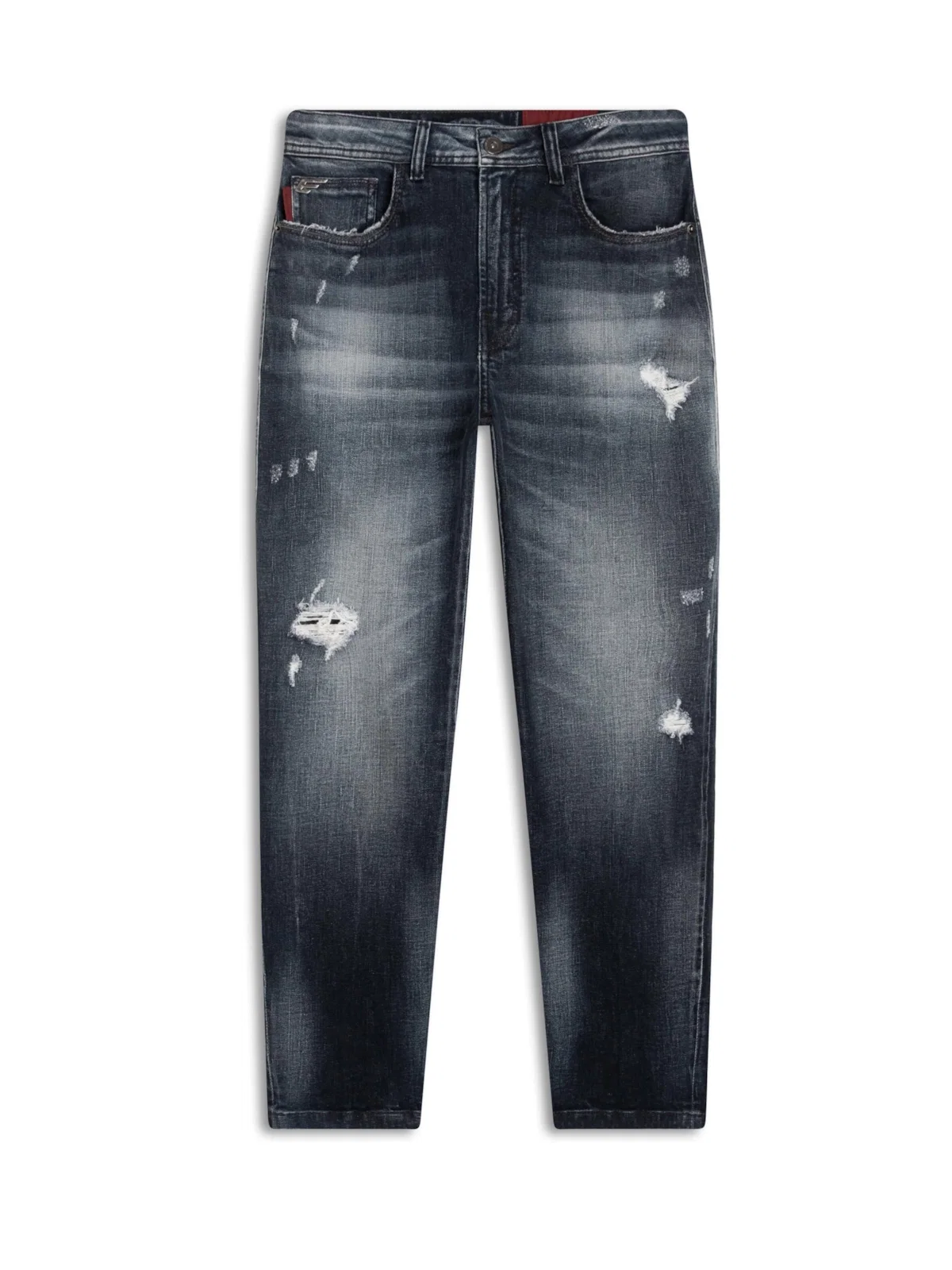 Calça Dark Forest Elastic Lav.Escuro C/Puidos+patch