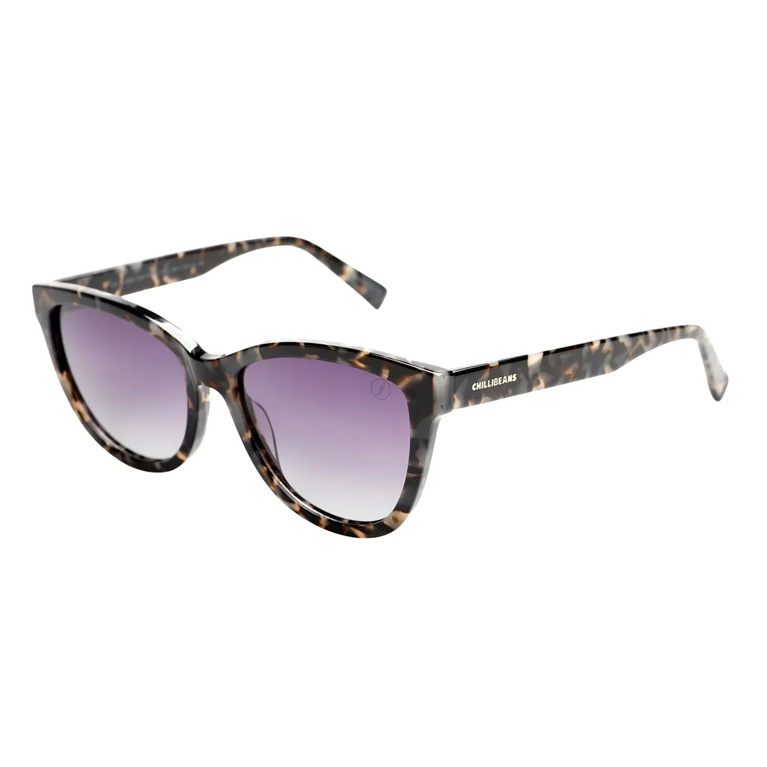 Óculos de Sol Feminino Chilli Beans Quadrado Polarizado Degradê Tartaruga — imagem 1