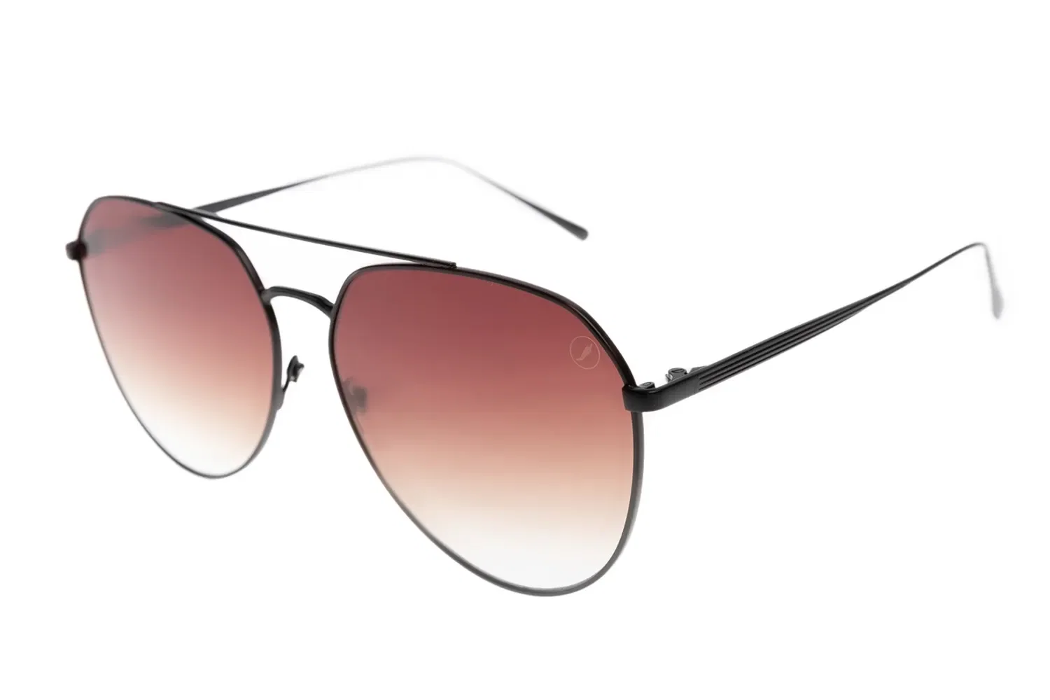 Óculos de Sol Unissex Chilli Beans Aviador Metal Casual Degradê Marrom