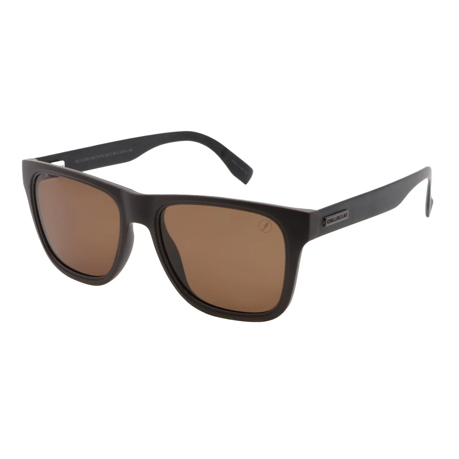 Óculos de Sol Masculino Chilli Beans Quadrado Polarizado Marrom — imagem 1