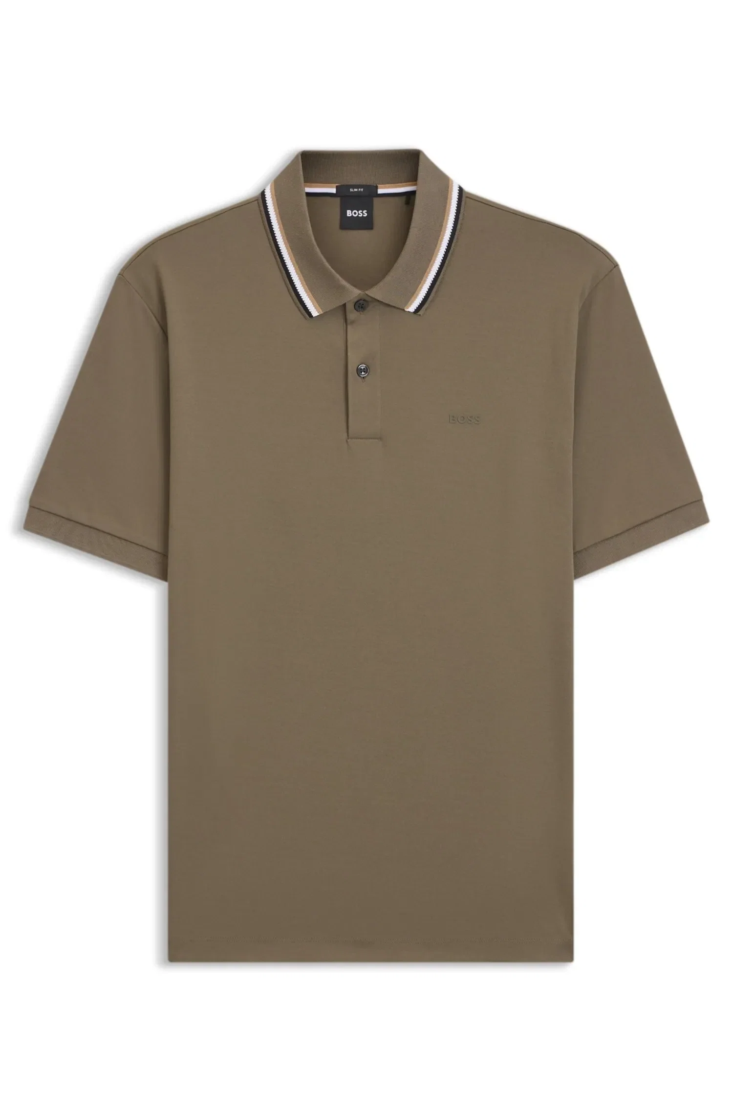 Polo Slim Fit Em Algodão
