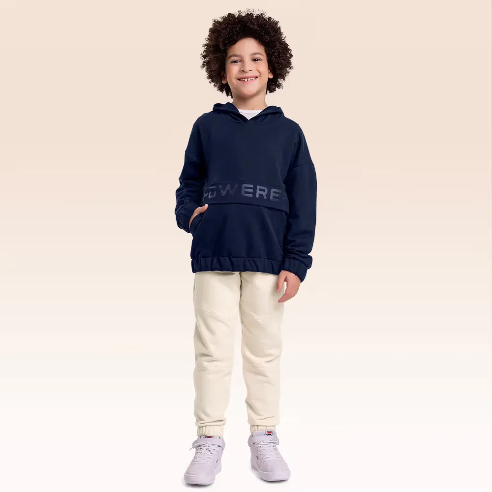 Conjunto blusão com capuz e calça