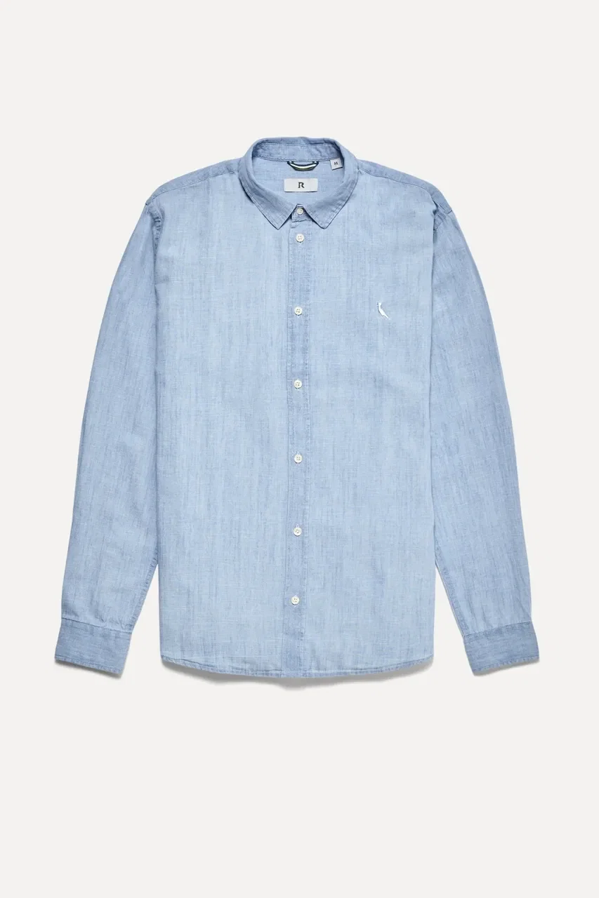 Camisa Ml Jeans Delave Eco