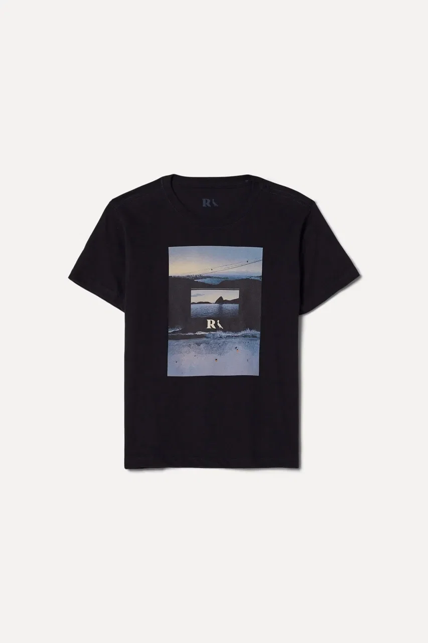 Camiseta Pf Mini Estampada Drone Vistas — imagem 1