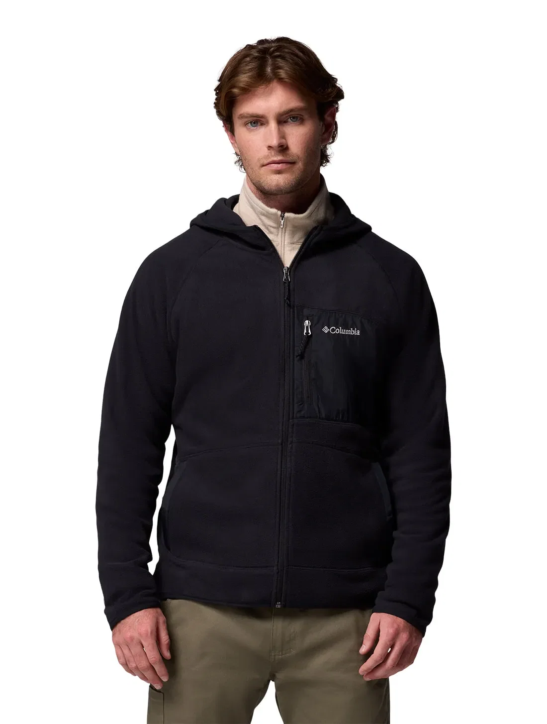 Jaqueta Fleece Columbia Masculina Fast Trek™ II Overlay Hooded — imagem 1