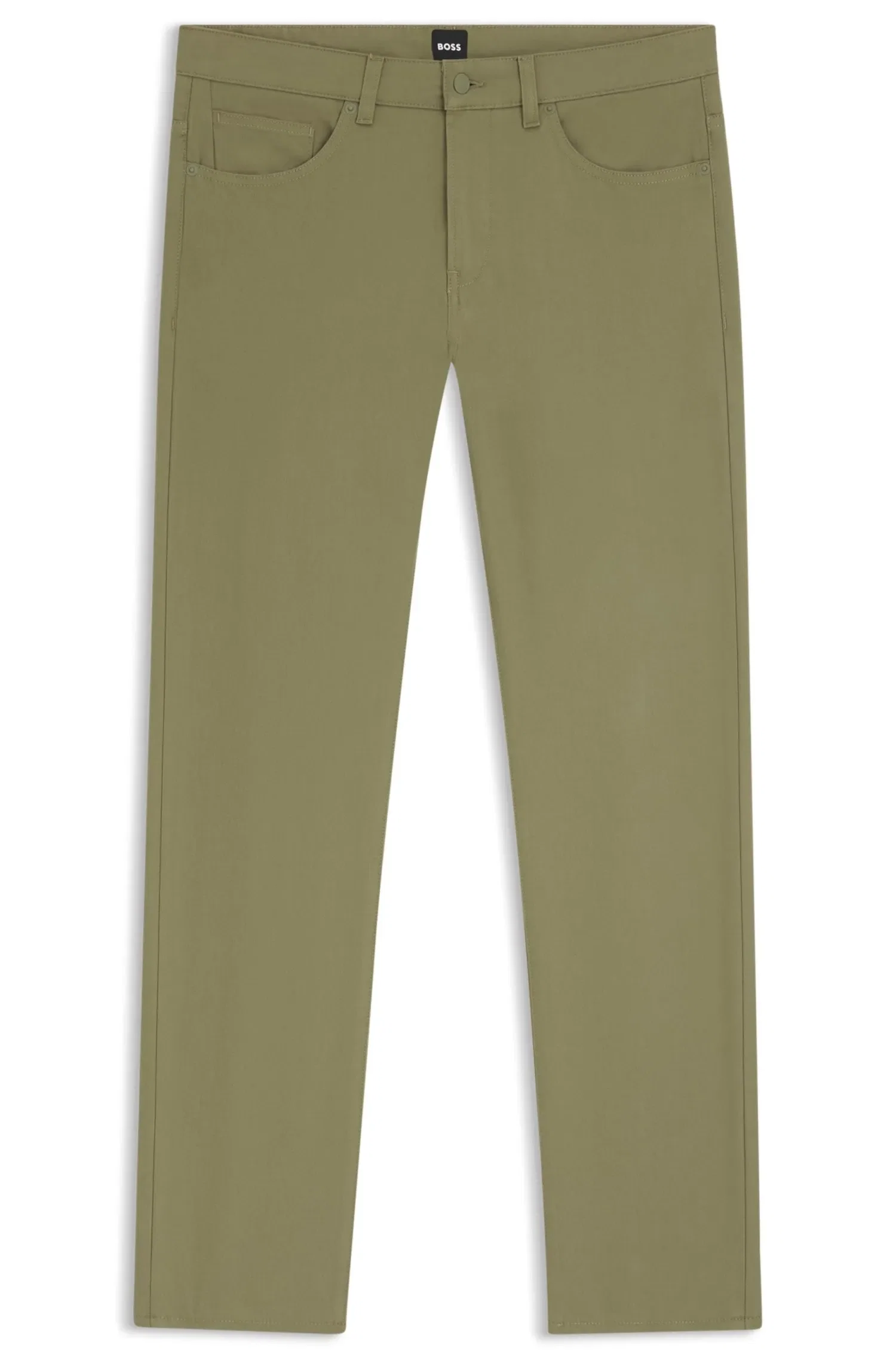 Calça Delaware Slim Fit Em Sarja De Algodão