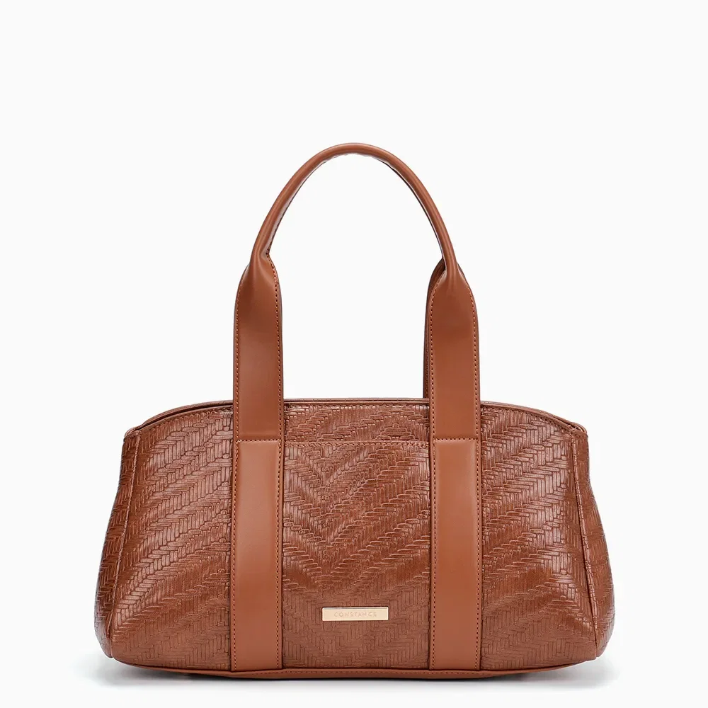 Bolsa de Ombro Textura Caramelo