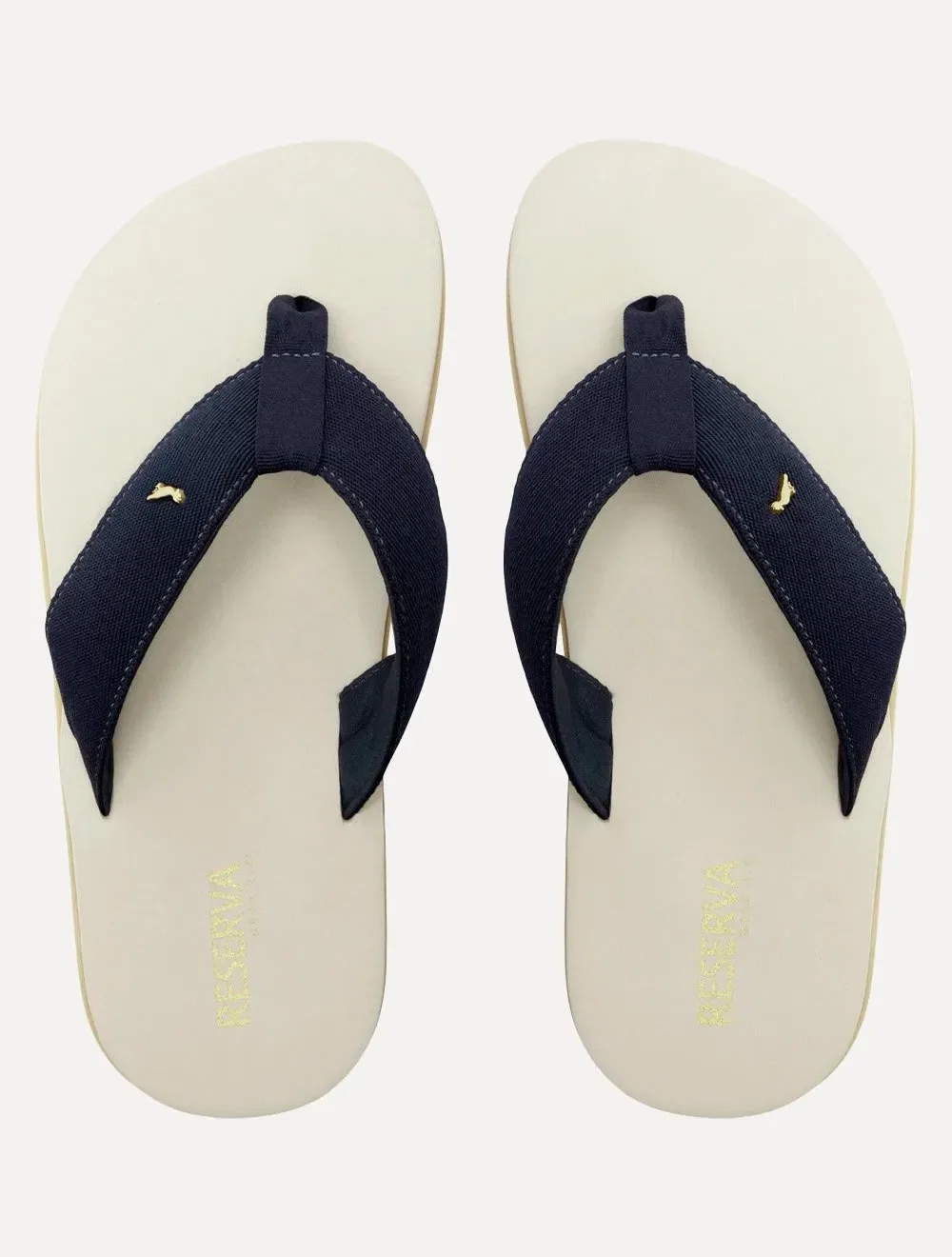 Chinelo Reserva Masculino RSV Deck 2.0 Khaki Detail Azul Marinho
