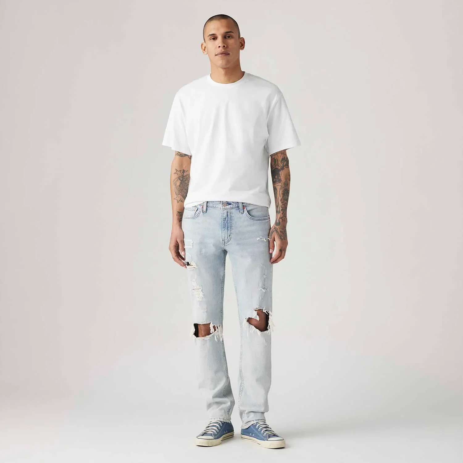 Calça Jeans Levi's® 501 Sim Lavagem Clara — imagem 1