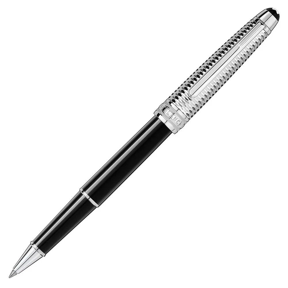 Caneta Montblanc Meisterstück Classique Preto e Prateado Rollerball - 118079 — imagem 1