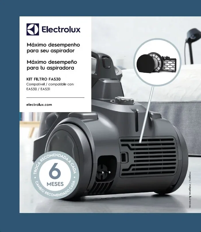 Kit de Filtros para Aspiradores - EAS30 e EAS31 Electrolux (FAS30)