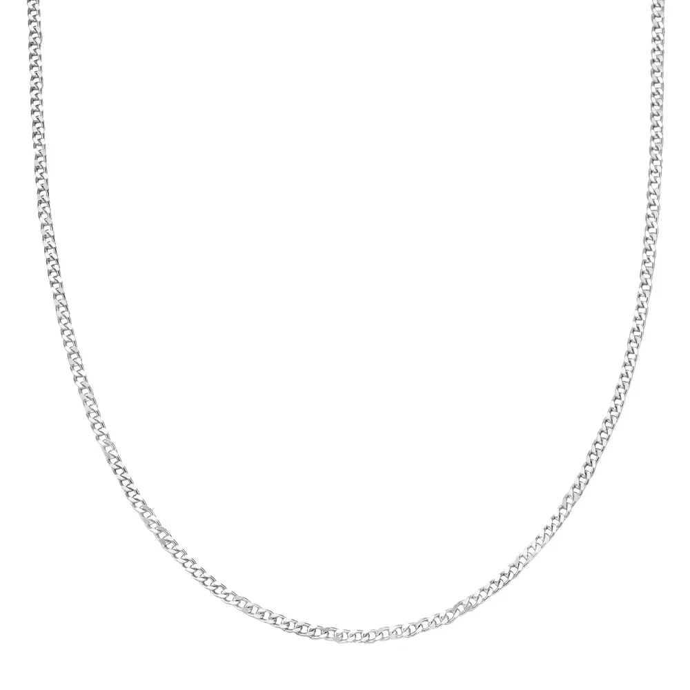 Colar Life Groumet Oval em Aço, 60cm