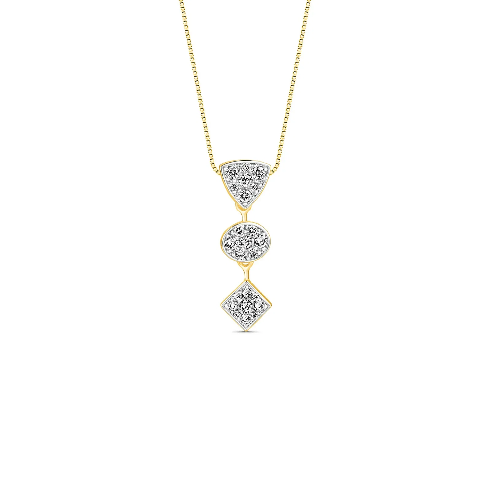 Pingente Sommet em Ouro Amarelo 18k com Diamantes 0,22 ct — imagem 1