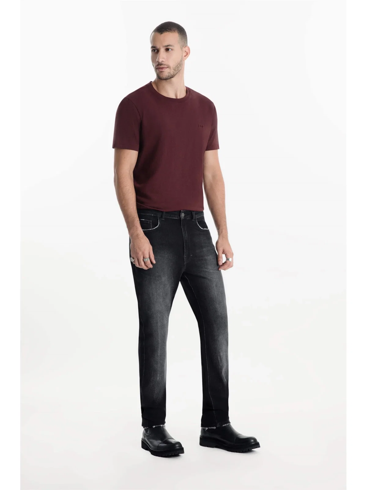 Calça Jogging Black Slim 1996-Lav.Black C/ Tie Dye — imagem 1