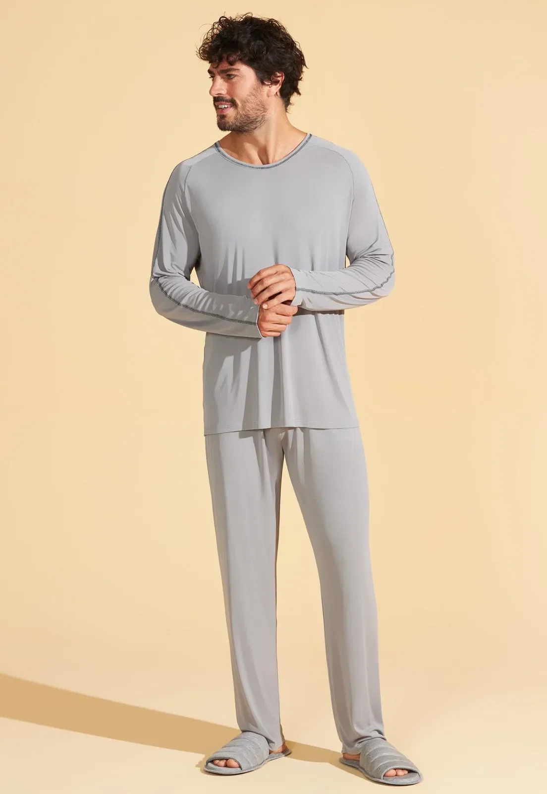Pijama Recco Longo de Microfibra — imagem 1