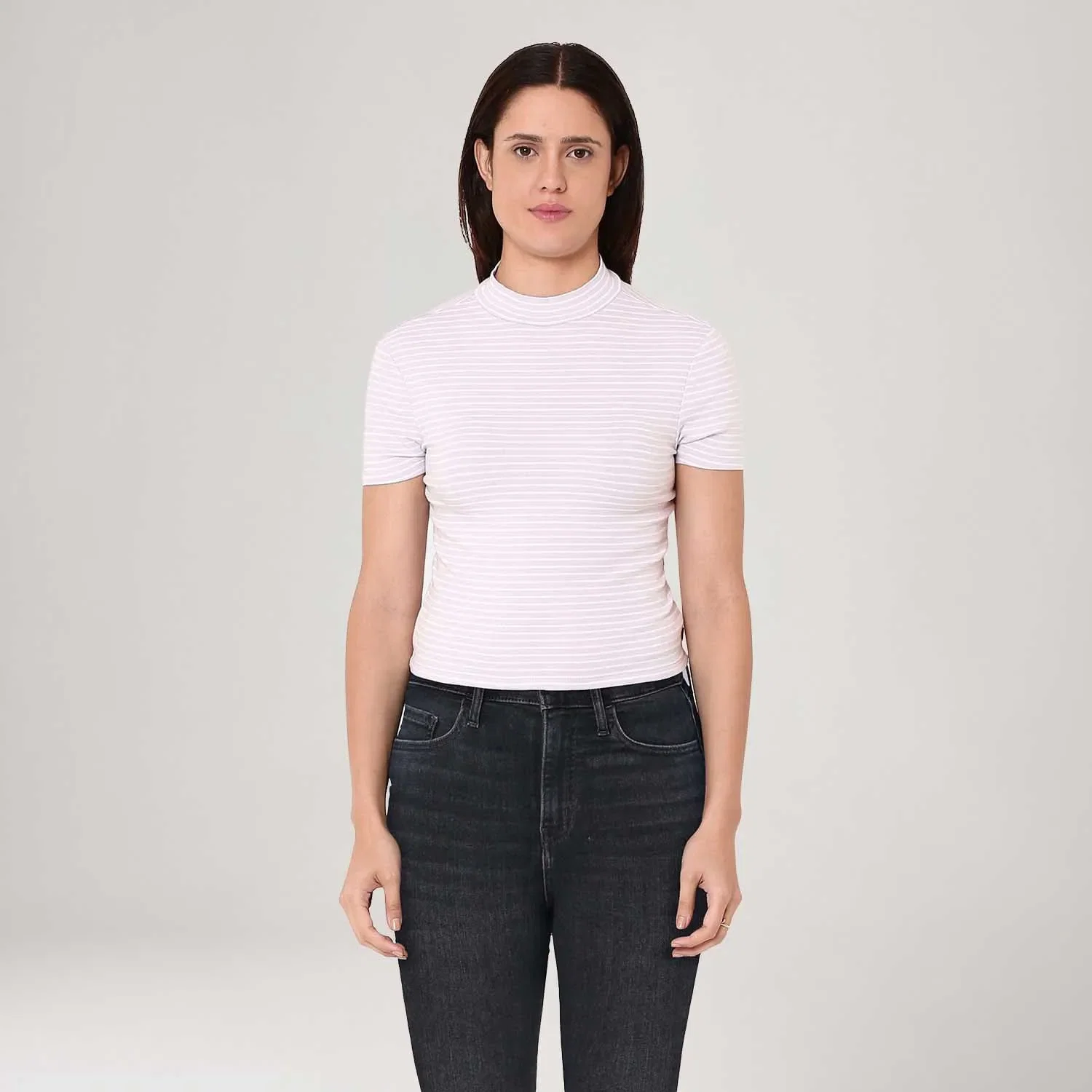 Blusa Levi's® Effortless Listrada Branca Manga Curta